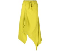 asymmetric merino midi skirt