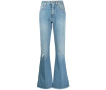 Schlagjeans in Distressed-Optik
