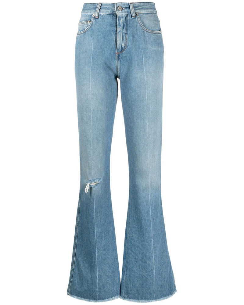 Golden Goose Damen Schlagjeans in Distressed-Optik Golden Goose Damen Schlagjeans in Distressed-Optik