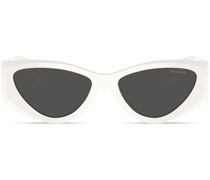 Cat-Eye-Sonnenbrille mit Logo