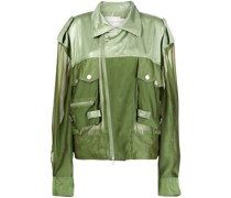 Hemdjacke mit Sheer-Effekt