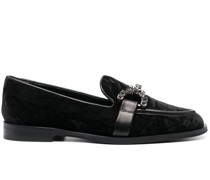 Loafer mit Kristallen