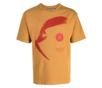 T-Shirt mit abstraktem Adler-Print