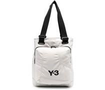 Gepolsterter Shopper mit Logo-Print