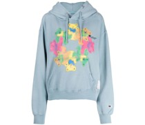 Hoodie mit Teddy-Print