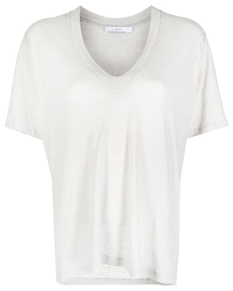 IRO Damen T-Shirt mit V-Ausschnitt