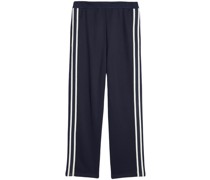 side-stripe drawstring track pants
