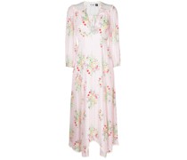 Midikleid mit Blumen-Print