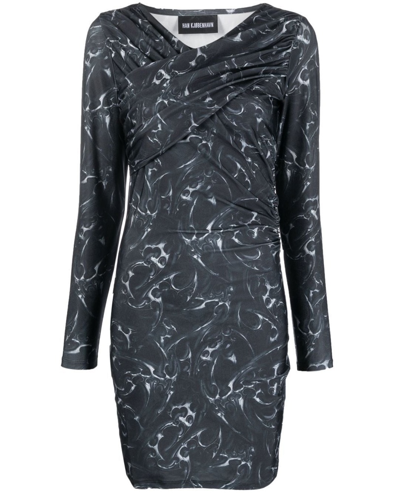 Han Kjøbenhavn Damen Minikleid mit abstraktem Print