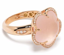 18kt Bon Ton Rotgoldring mit Diamanten