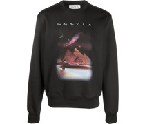 Sweatshirt mit Sci-Fi-Print