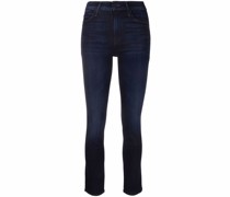 Slim-Fit-Jeans mit hohem Bund