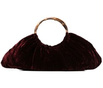 Schultertasche aus Samt