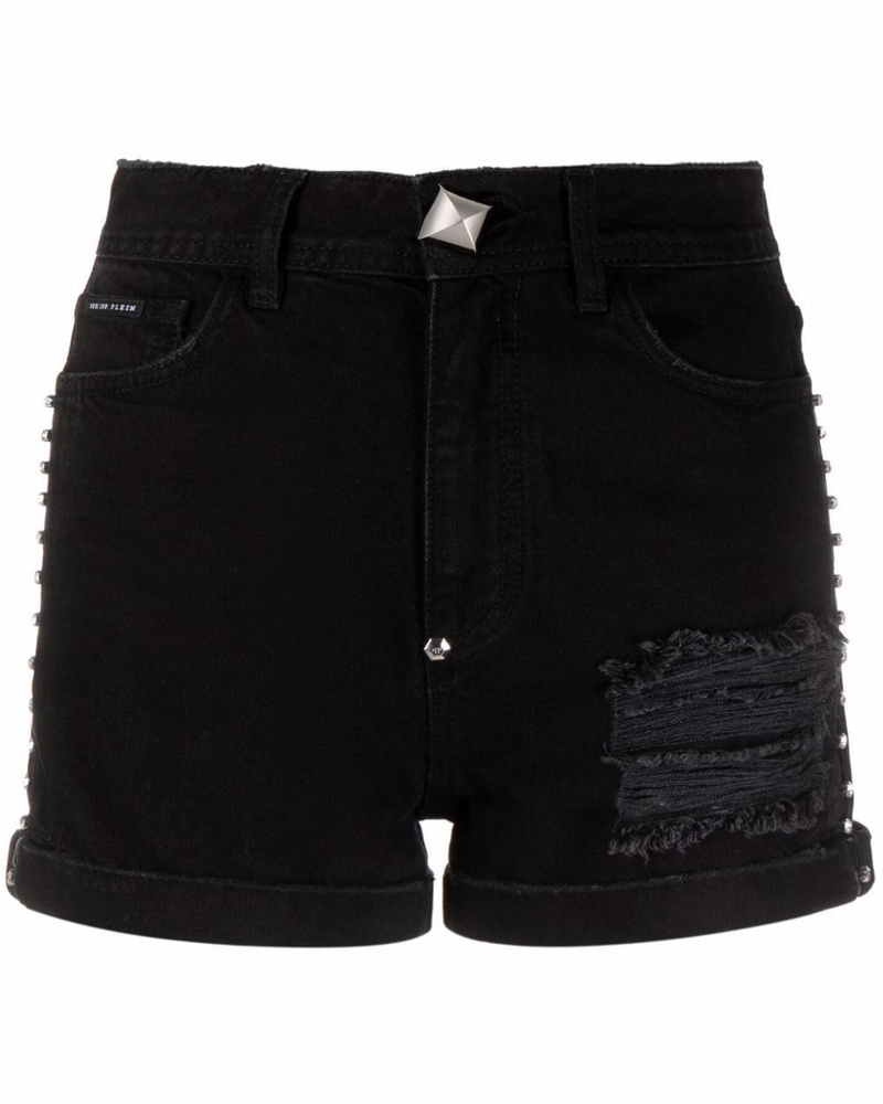 Philipp Plein Damen Stones Jeans-Shorts