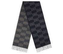 monogram wool scarf