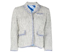 Einreihige Tweed-Jacke