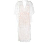 Midikleid mit Spitzeneinsatz
