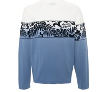 tropical band jacquard Pullover