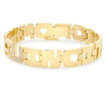 18kt Loveletter Gelbgoldarmband mit Diamanten