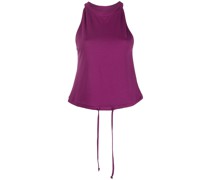 halterneck drawstring top