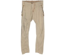 slim-cut cargo trousers