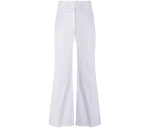 Gestreifte Hose mit hohem Bund