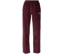 Velours-Jogginghose mit Streifen