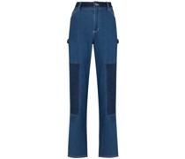 Jeans im Patchwork-Stil