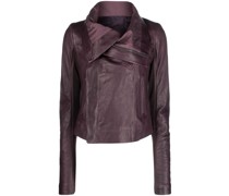 Doppelreihige Lederjacke