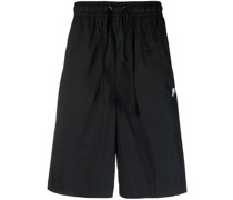 logo-embroidered oversize running short