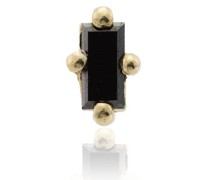Mini 18kt Gelbgoldohrstecker mit Diamant