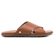 Mules mit gekreuzten Riemen