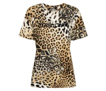 T-Shirt mit Leoparden-Print