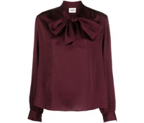 Bluse mit Schleifenkragen