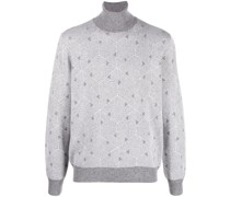 Rollkragenpullover mit geometrischem Muster