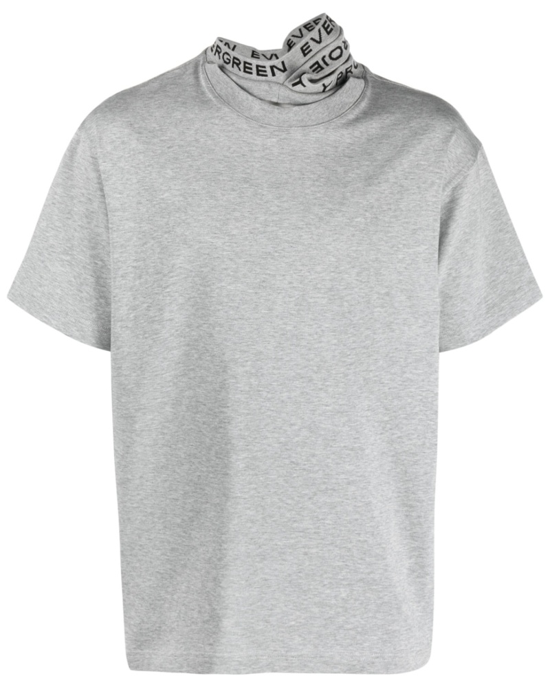 Y/PROJECT Damen Triple Collar T-Shirt aus Bio-Baumwolle