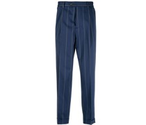 Cropped-Hose mit Nadelstreifen