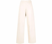 Wide-Leg-Hose aus Leder