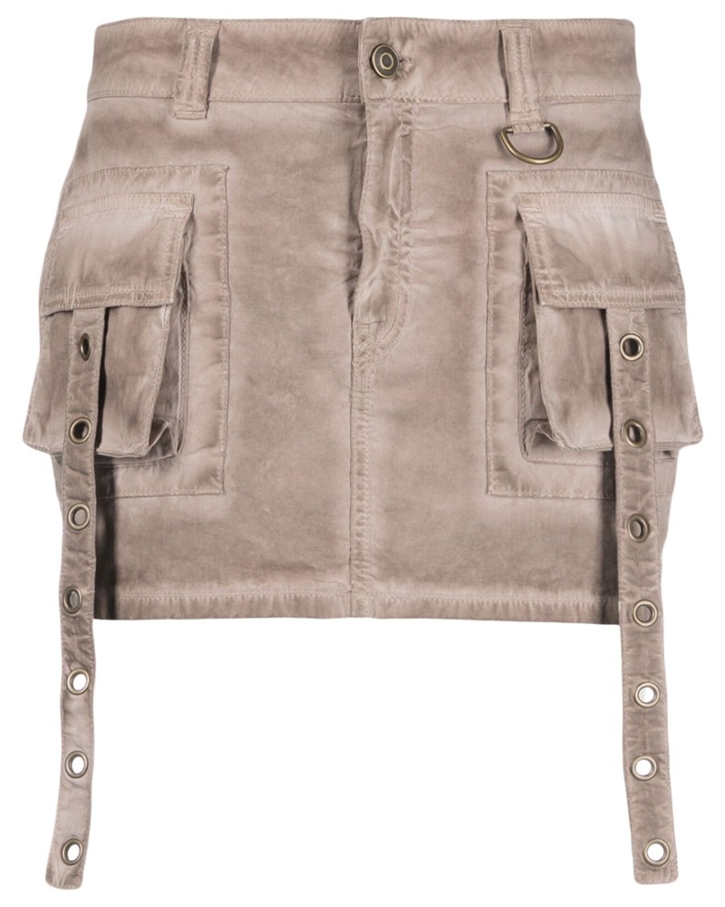 Blumarine Damen Minirock mit ausgeblichenen Wirkungen Blumarine Damen Minirock mit ausgeblichenen Wirkungen
