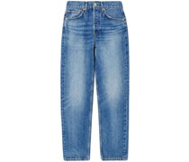 Hoch geschnittene Cropped-Jeans