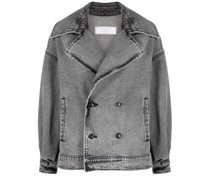 Doppelreihige Jeansjacke