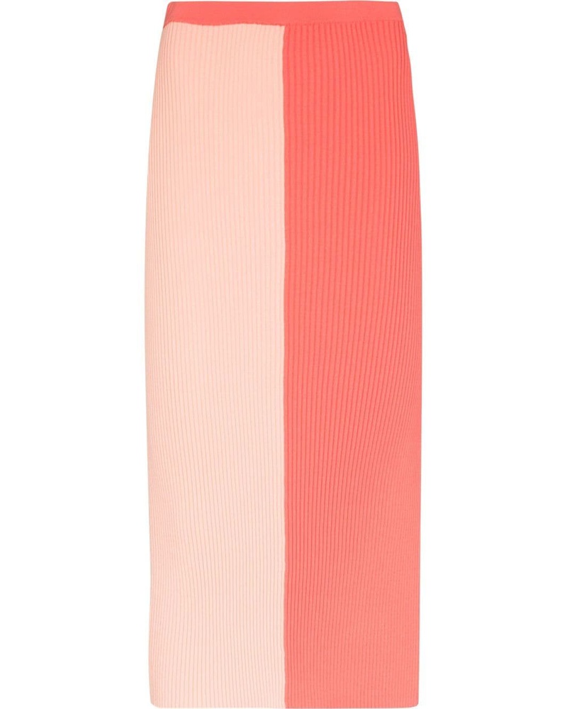 STAUD Damen Zweifarbiger Strickrock