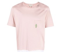 T-Shirt mit bestickter Tasche