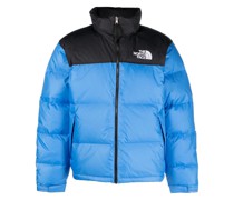 Gefütterte Jacke mit Kontrasteinsatz