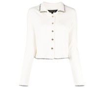 Gerippte Cropped-Jacke