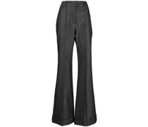 Ausgestellte High-Waist-Hose