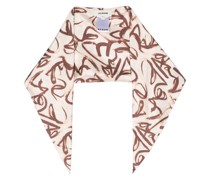 Bennet logo-print scarf