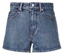 Halbhohe Jeans-Shorts