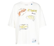 T-Shirt mit Words Balloon-Print