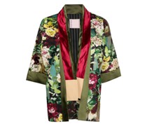 Kimono-Jacke mit Blumen-Print